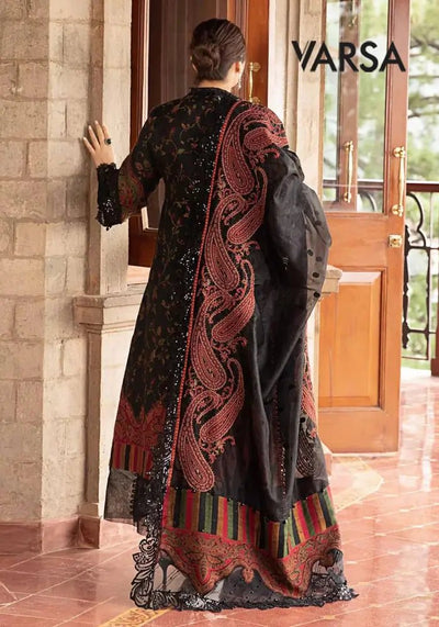 3 Pcs Lawn Unstitched Embroidered Wider Wide Suit - Varsa.pk