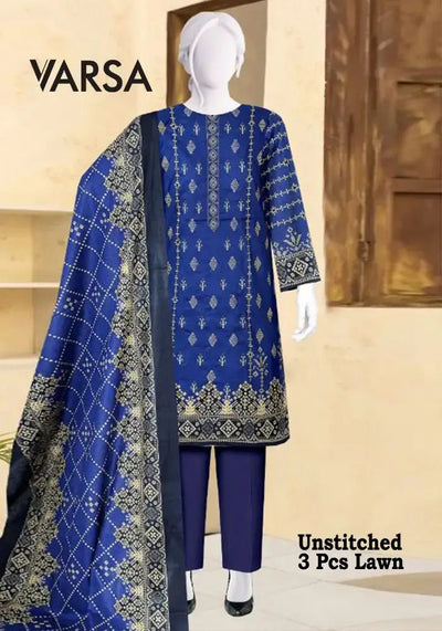 Casual Lawn Summer 3 Pcs Unstitched - Varsa.pk