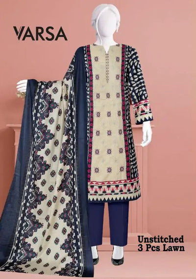 Casual Lawn Summer 3 Pcs Unstitched - Varsa.pk