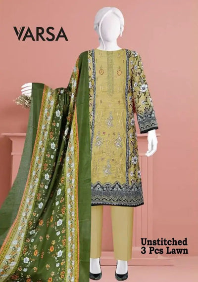 Casual Lawn Summer 3 Pcs Unstitched - Varsa.pk