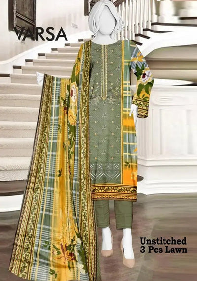 Casual Lawn Summer 3 Pcs Unstitched - Varsa.pk