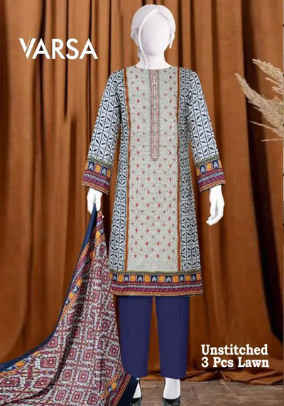 Casual Lawn Summer 3 Pcs Unstitched - Varsa.pk
