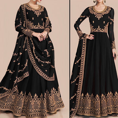 Decent Look Embroidered Frock - Varsa.pk