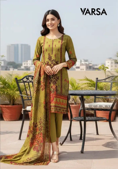 Dhanak 3 Pc Unstitched Suit - Varsa.pk
