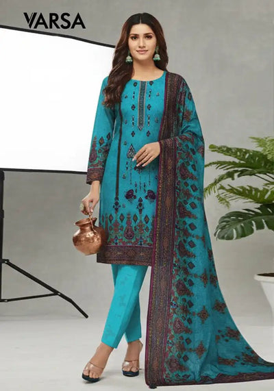 Dhanak 3 Pc Unstitched Suit - Frozi - Varsa.pk
