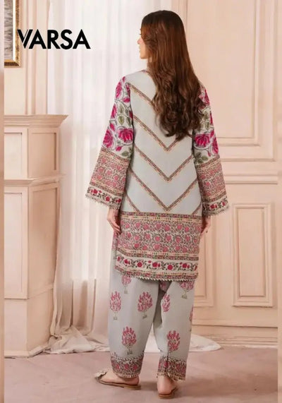 Digital Printed Summer Lawn - 2 Pcs Unstitched - Varsa.pk
