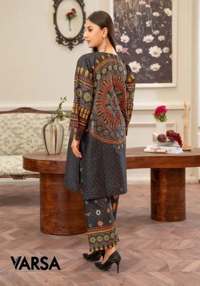 Digital Printed Summer Lawn - 2 Pcs Unstitched - Varsa.pk