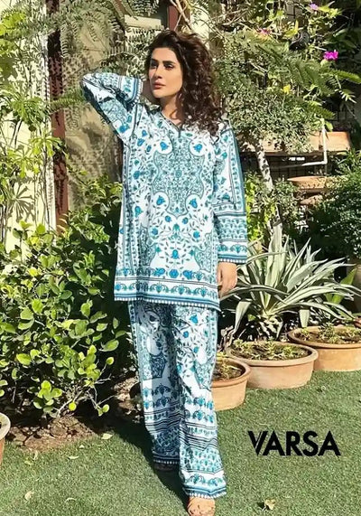 Digital Printed Summer Lawn - 2 Pcs Unstitched - Varsa.pk