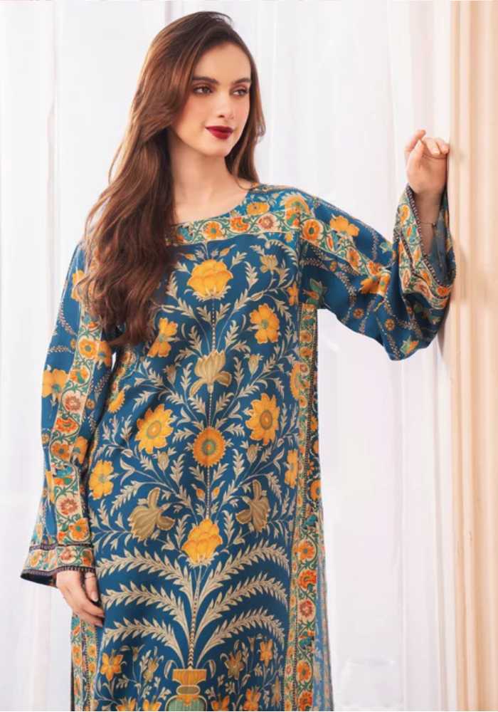 Digital Printed Summer Lawn - 2 Pcs Unstitched - Varsa.pk
