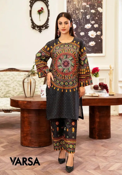 Digital Printed Summer Lawn - 2 Pcs Unstitched - Varsa.pk