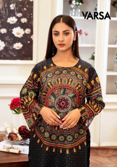 Digital Printed Summer Lawn - 2 Pcs Unstitched - Varsa.pk