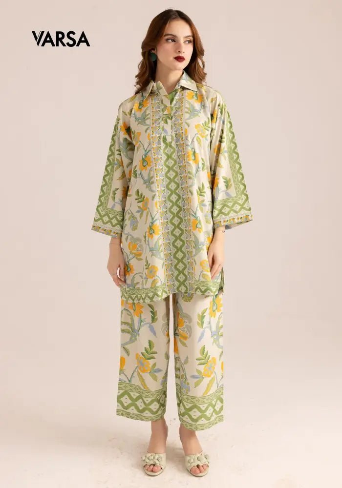 Digital Printed Summer Lawn - 2 Pcs Unstitched - Varsa.pk