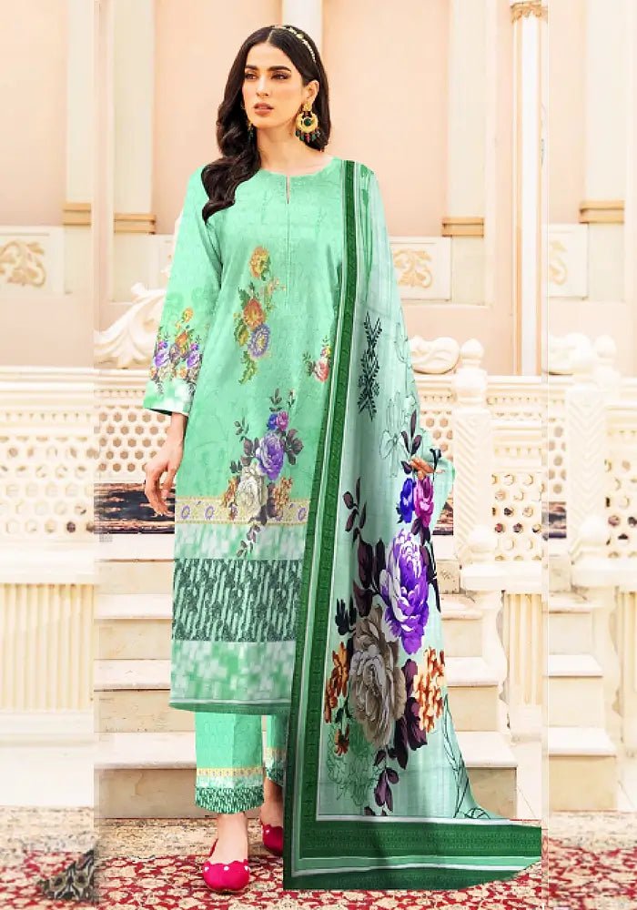 Digital Printed Summer Lawn - 3 Pcs Unstitched - Varsa.pk