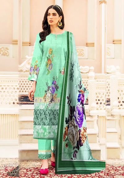 Digital Printed Summer Lawn - 3 Pcs Unstitched - Varsa.pk