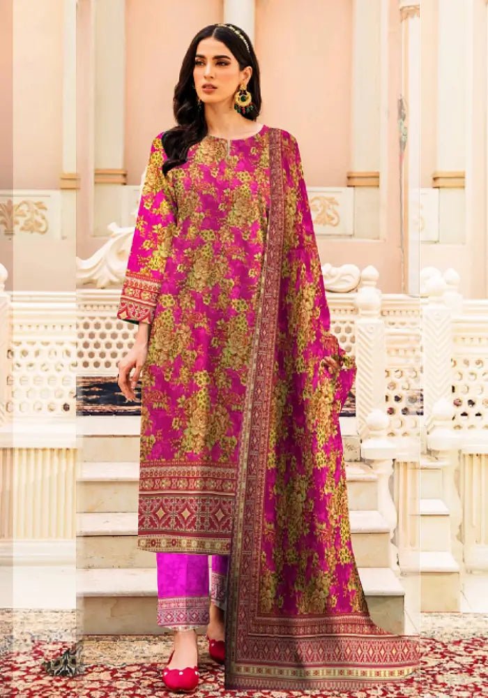 Digital Printed Summer Lawn - 3 Pcs Unstitched - Varsa.pk