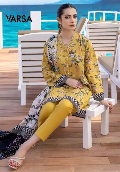 Digital Printed Summer Lawn - 3 Pcs Unstitched - Varsa.pk