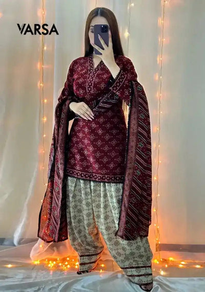 Digital Printed Summer Lawn - 3 Pcs Unstitched - Varsa.pk