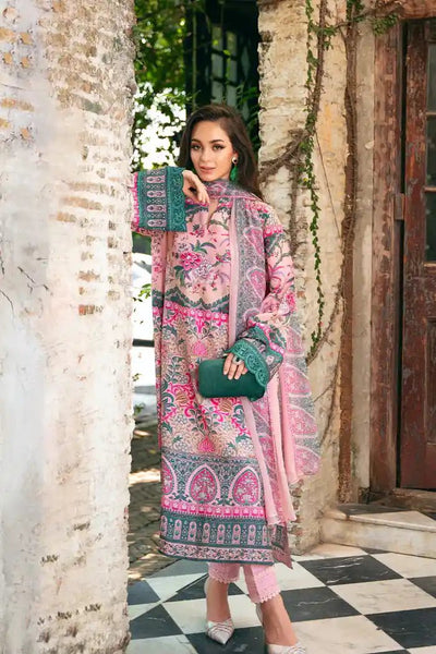 Digital Printed Summer Lawn - 3 Pcs Unstitched - Varsa.pk