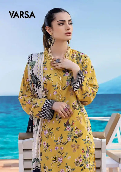 Digital Printed Summer Lawn - 3 Pcs Unstitched - Varsa.pk