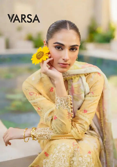 Elegant Lawn Summer 3 Pcs Unstitched - Varsa.pk