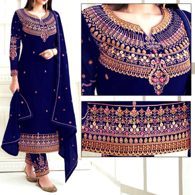 Flat Embroidered Dress - Varsa.pk