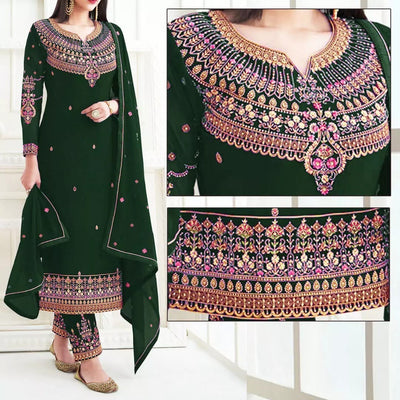 Flat Embroidered Dress - Varsa.pk