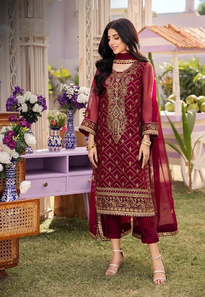 Full Heavy Embroidered Dress - Varsa.pk