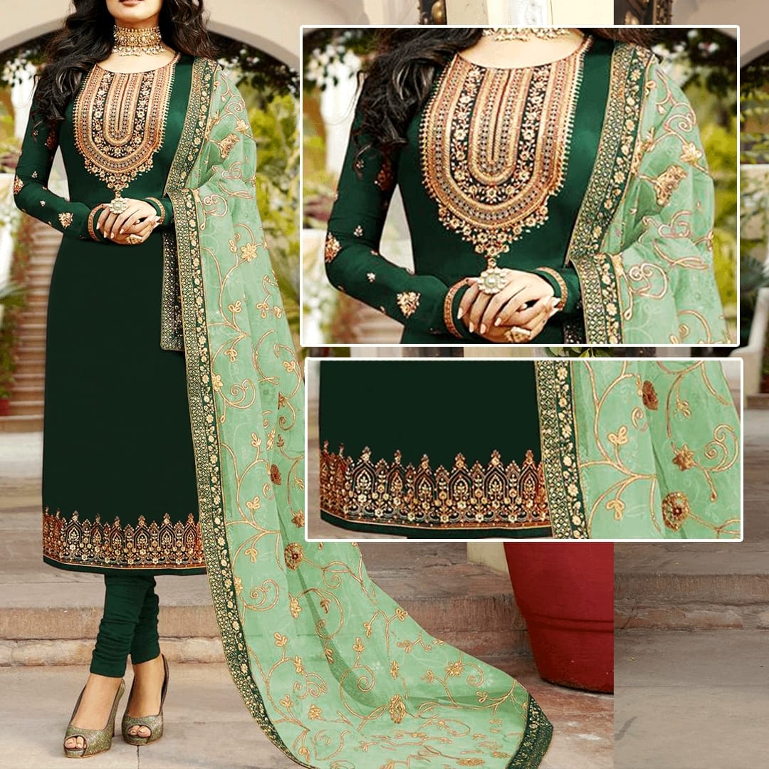 Heavy Dupatta Kameez Shalwar - Varsa.pk
