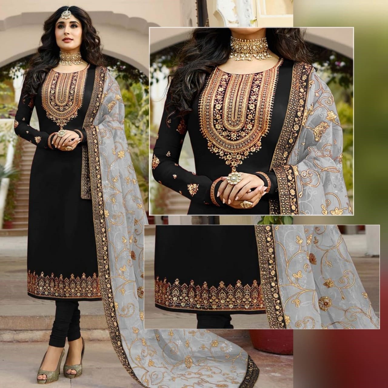 Heavy Dupatta Kameez Shalwar - Varsa.pk