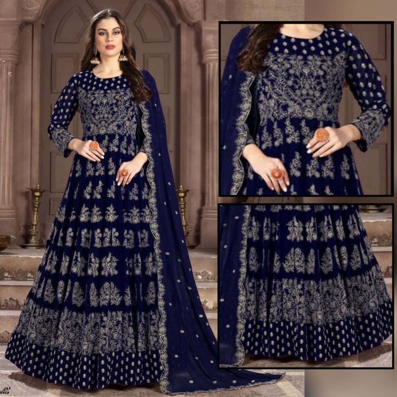 Heavy Embroidered Maxi - Varsa.pk