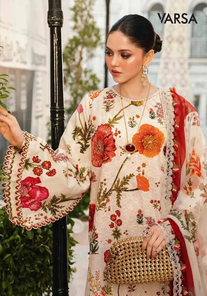 Lawn Summer 3 Pcs Lawn Unstitched - Varsa.pk