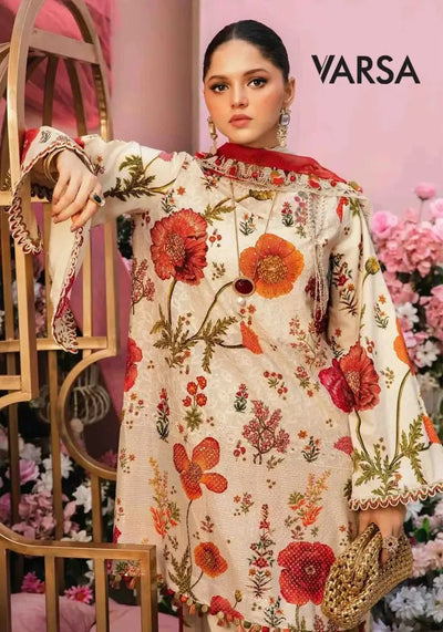 Lawn Summer 3 Pcs Lawn Unstitched - Varsa.pk