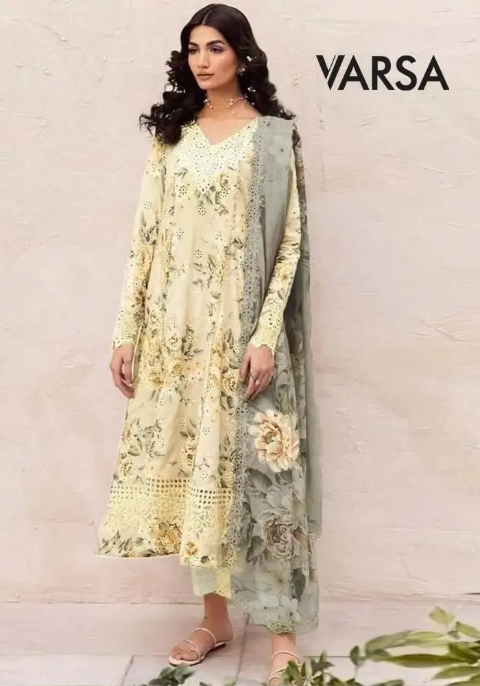 Lawn Summer 3 Pcs Lawn Unstitched - Varsa.pk