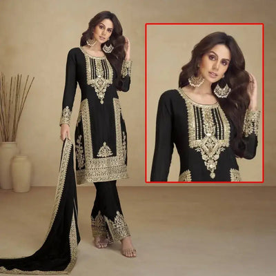 Panel Style Embroidered Unstitched - Purple - Varsa.pk