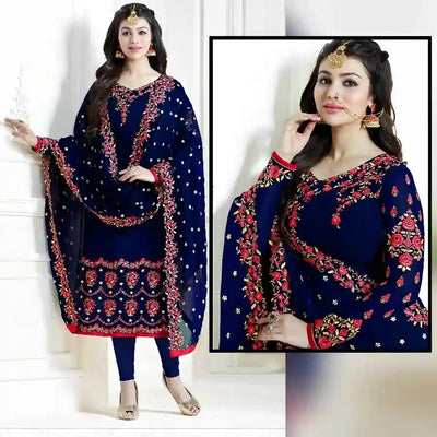 Pretty Green Embroidered Dress - Varsa.pk