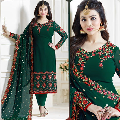 Pretty Look Embroidered Dress - Varsa.pk