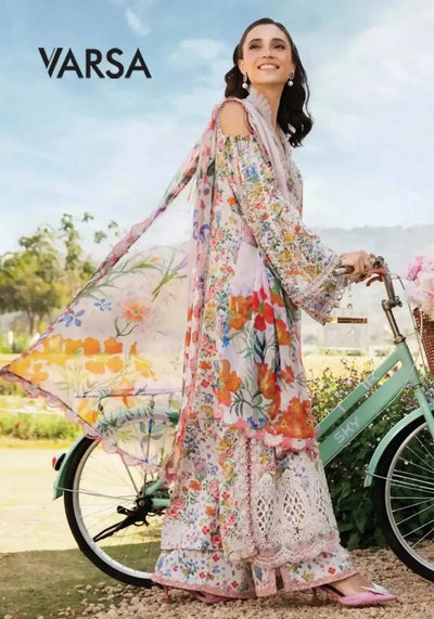 Pretty Style Lawn 3 Pcs Unstitched - Varsa.pk