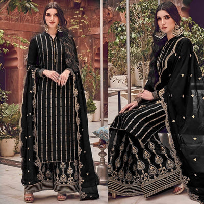 Shirt & Plazo Embroidered Dress - Varsa.pk