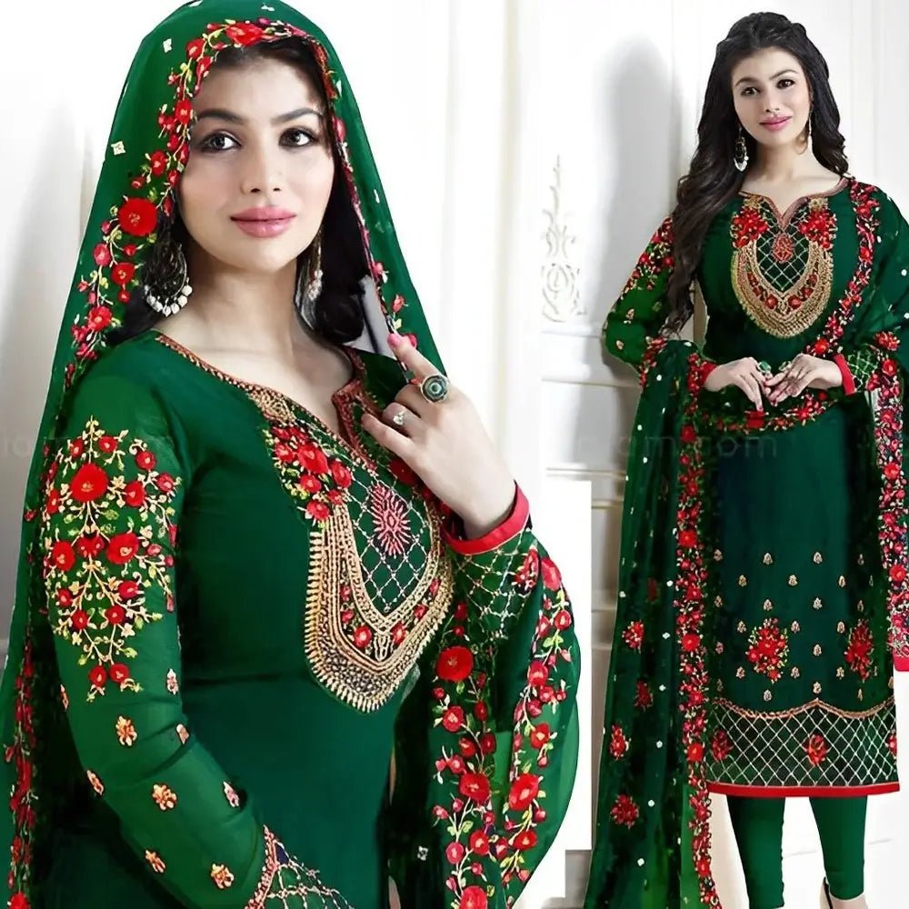 Stylish Kameez Shalwar Unstitched - Blue - Varsa.pk