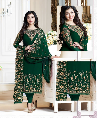 Stylish Neck Embroidered Kameez Shalwar - Varsa.pk