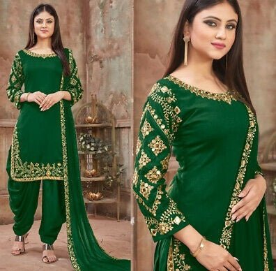 Unique Patyala Embroidered Dress - Varsa.pk